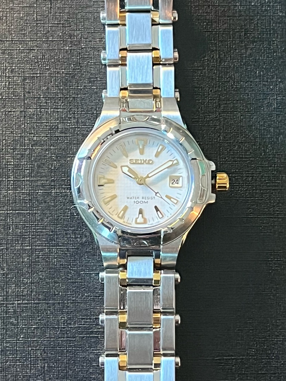 Vintage 1997 Seiko Ladies Quartz 7N82-0J09 Two-Tone 100M – Original Bracelet